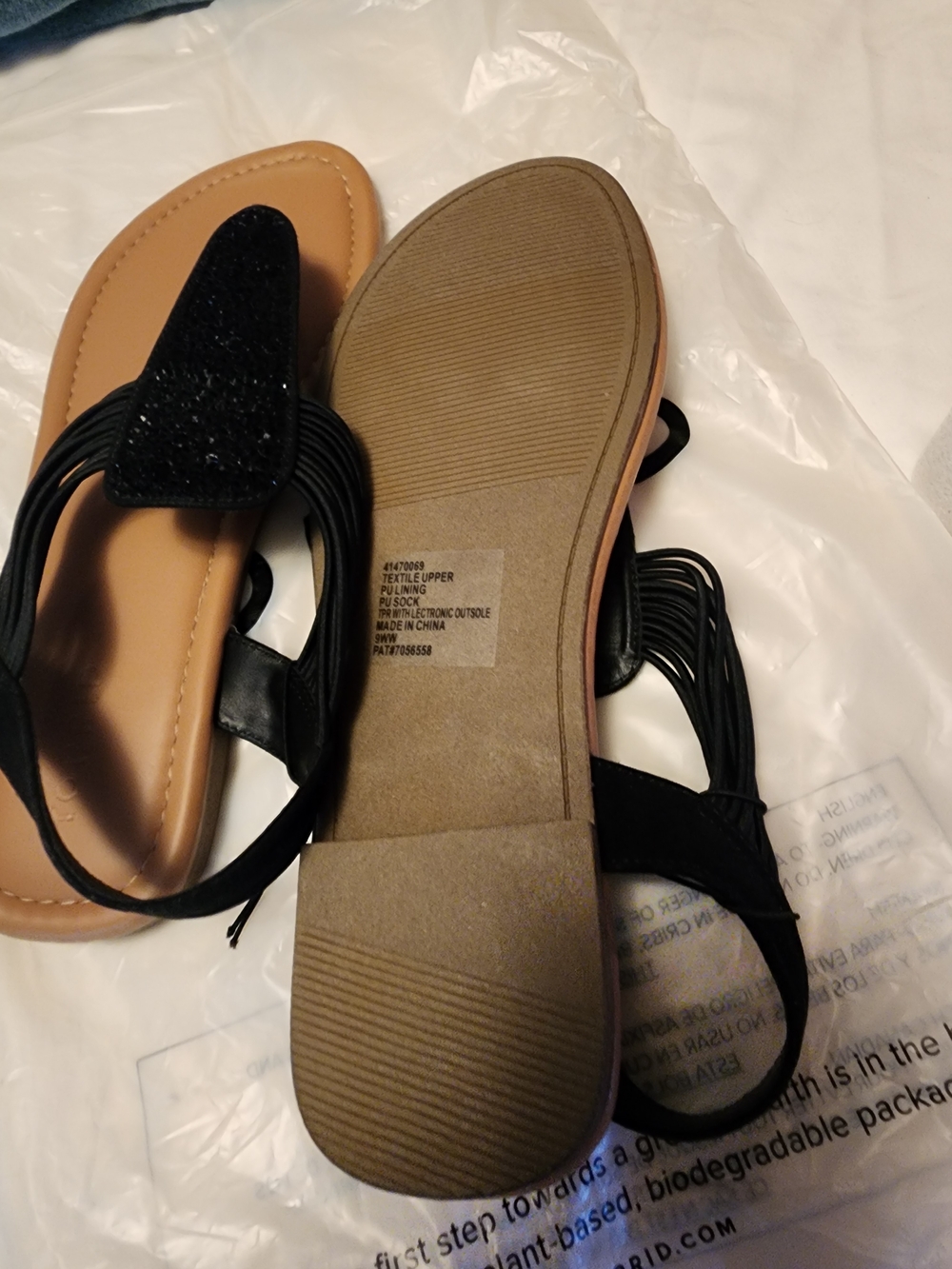 torrid Black Jeweled Slingback Sandals Sz 9 New - Picture 5 of 8